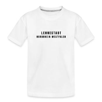 Lennestadt Nordrhein-Westfalen - Kinder Premium Bio T-Shirt - Weiß - Vorne