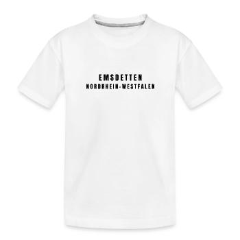 Emsdetten, North Rhine-Westphalia - Kids' Premium Organic T-Shirt - white - Front