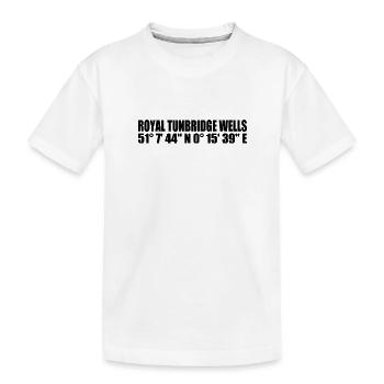 Coordonnées de Royal Tunbridge Wells - T-shirt bio Premium Enfant - blanc - Devant