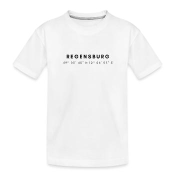 Coordonnées Ratisbonne - T-shirt bio Premium Enfant - blanc - Devant