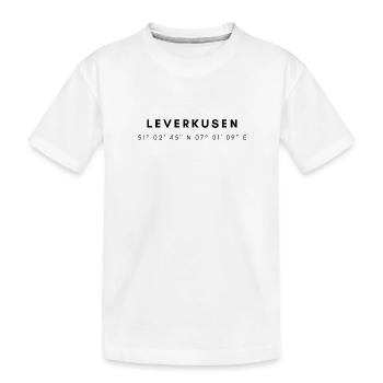 Coordonnées Leverkusen - T-shirt bio Premium Enfant - blanc - Devant