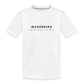 les coordonnées de Magdebourg - T-shirt bio Premium Enfant - blanc - Devant