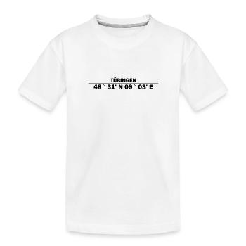 Coordonnées de Tübingen - T-shirt bio Premium Enfant - blanc - Devant