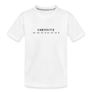 Coordonnées de Chemnitz - T-shirt bio Premium Enfant - blanc - Devant