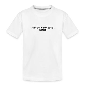 Coordonnées Keitum - T-shirt bio Premium Enfant - blanc - Devant