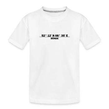 Coordonnées de frette - T-shirt bio Premium Enfant - blanc - Devant