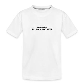 Bordeaux coordinates - Kids' Premium Organic T-Shirt - white - Front