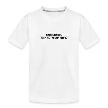Coordonnées de Sindelfingen - T-shirt bio Premium Enfant - blanc - Devant
