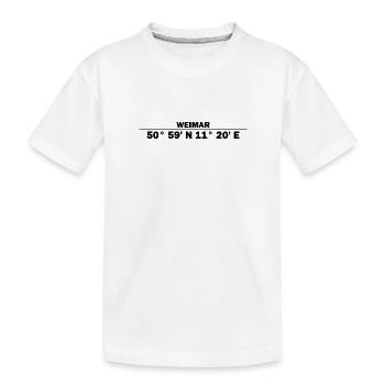 Coordonnées Weimar - T-shirt bio Premium Enfant - blanc - Devant