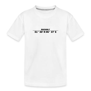 Coordonnées de Bocholt - T-shirt bio Premium Enfant - blanc - Devant