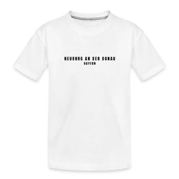 Neuburg an der Donau Bayern - Kinder Premium Bio T-Shirt - Weiß - Vorne