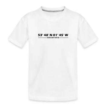 Coordonnées de Bradford - T-shirt bio Premium Enfant - blanc - Devant