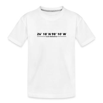 Coordonnées d’Édimbourg - T-shirt bio Premium Enfant - blanc - Devant