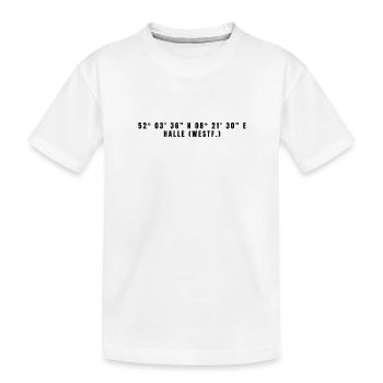 Halle (Westphalie) Coordonnées Rhénanie-du-Nord-Westphalie - T-shirt bio Premium Enfant - blanc - Devant