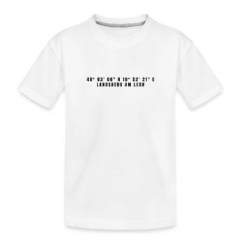 Landsberg am Lech Bavaria Coordonnées - T-shirt bio Premium Enfant - blanc - Devant