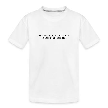 Menden (Sauerland), Coordonnées Rhénanie-du-Nord-Westphalie - T-shirt bio Premium Enfant - blanc - Devant