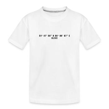 Clèves Rhénanie-du-Nord-Westphalie Coordonnées - T-shirt bio Premium Enfant - blanc - Devant