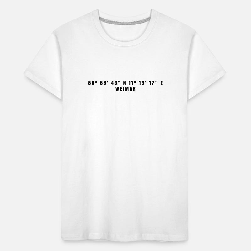 Weimar Thuringia Coordinates Kids' Premium Organic T-Shirt