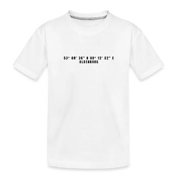 Coordonnées Oldenburg Basse-Saxe - T-shirt bio Premium Enfant - blanc - Devant