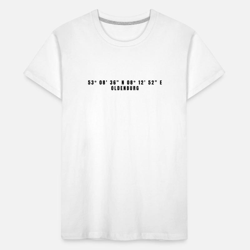 Coordonnées Oldenburg Basse-Saxe T-shirt bio Premium Enfant