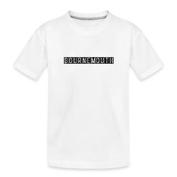 Panneau de l’aéroport de Bournemouth - T-shirt bio Premium Enfant - blanc - Devant
