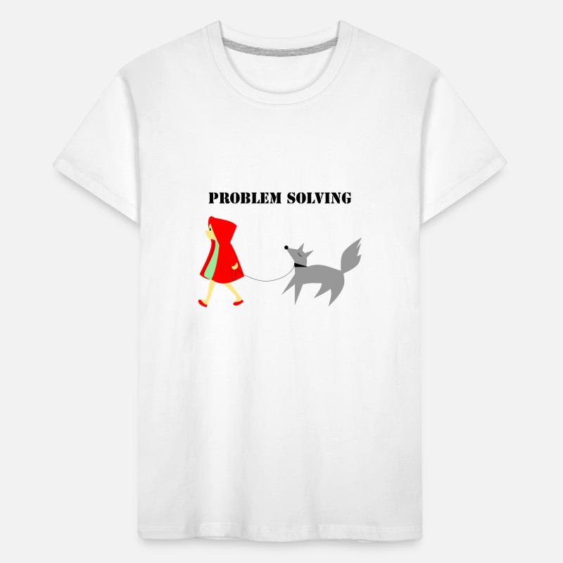 Little Red Riding Hood Problem Solving Kids' Premium Organic T-Shirt
