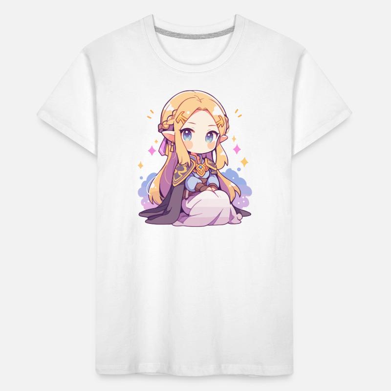 Princesse Chibi mignonne - Conception de conte de fées mignon T-shirt bio Premium Enfant