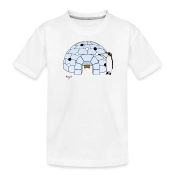 Iglo Go - Kids' Premium Organic T-Shirt - white - Front