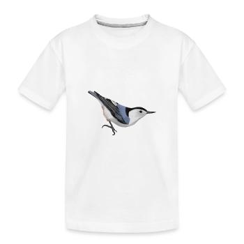 Carolinakleiber Vogel Biologe Ornithologe Tier - Kinder Premium Bio T-Shirt - Weiß - Vorne