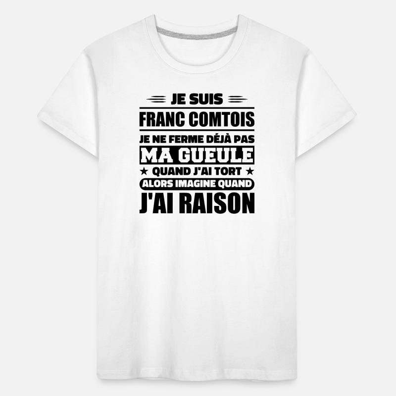 Franc comtois Ich halte meinen Mund nicht zu frank comté Kinder Premium Bio T-Shirt