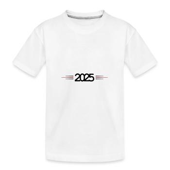2025 Stroke - Kids' Premium Organic T-Shirt - white - Front