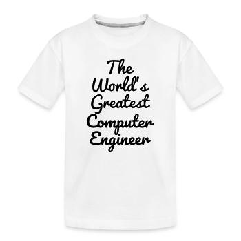 Computer / Informatiker / Aussenseiter / Ingenieur - Kinder Premium Bio T-Shirt - Weiß - Vorne