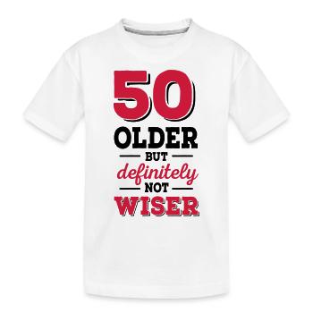 50 Geburtstag - Kinder Premium Bio T-Shirt - Weiß - Vorne