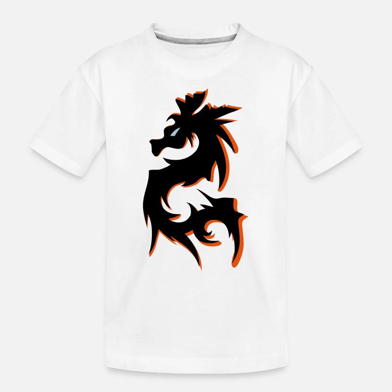 drachen - Kinder Premium Bio T-Shirt - Weiß