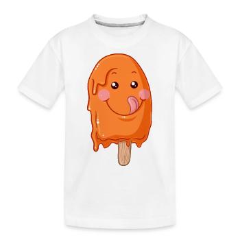Eis am Stiel Comic - Kinder Premium Bio T-Shirt - Weiß - Vorne