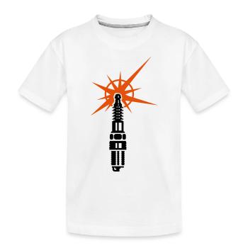 fiche de bougie / allumage (b, 2c) - T-shirt bio Premium Enfant - blanc - Devant