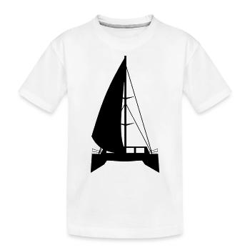 Katamaran_Lagoon_Style - Kinder Premium Bio T-Shirt - Weiß - Vorne