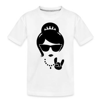 Cool swag hipster mère épouse femme boss - T-shirt bio Premium Enfant - blanc - Devant