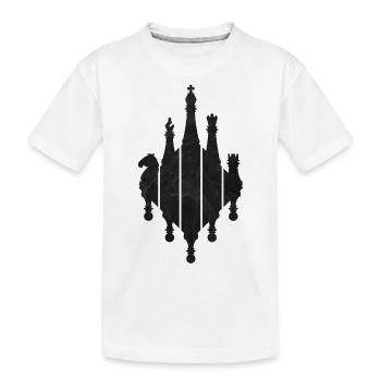 JEU D’ÉCHECS - T-shirt bio Premium Enfant - blanc - Devant