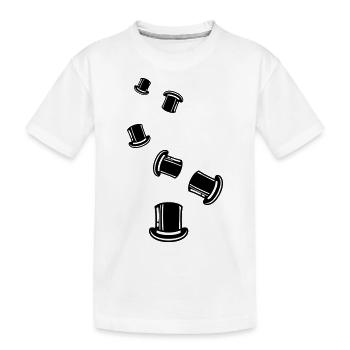 Bräutigam Zylinder - Kinder Premium Bio T-Shirt - Weiß - Vorne