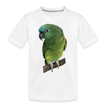 L’amazone à front bleu - T-shirt bio Premium Enfant - blanc - Devant