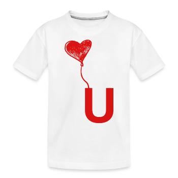 Brief an das Herz - Kinder Premium Bio T-Shirt - Weiß - Vorne