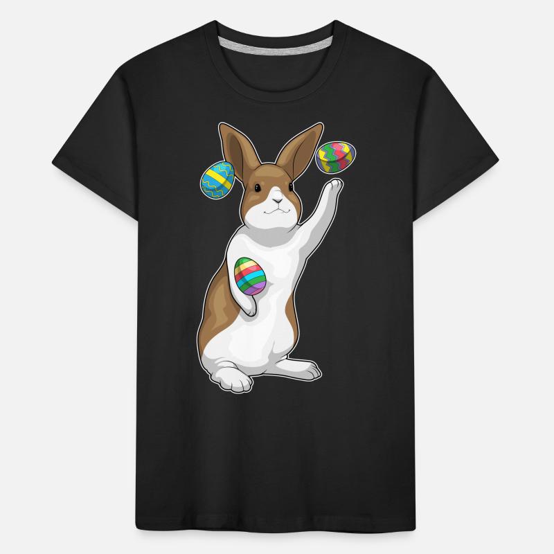 Bunny Easter Easter Eggs Juggler Kids' Premium Organic T-Shirt