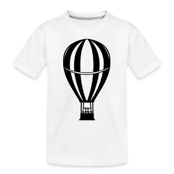 Luftballon - Kinder Premium Bio T-Shirt - Weiß - Vorne