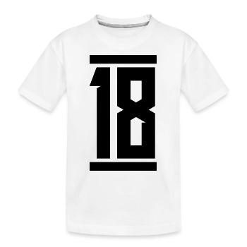 18 - Kids' Premium Organic T-Shirt - white - Front