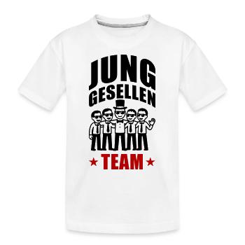Junggesellen Team Jga - Kinder Premium Bio T-Shirt - Weiß - Vorne