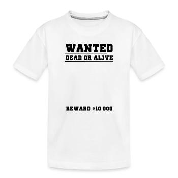 wanted selber gestalten - Kinder Premium Bio T-Shirt - Weiß - Vorne