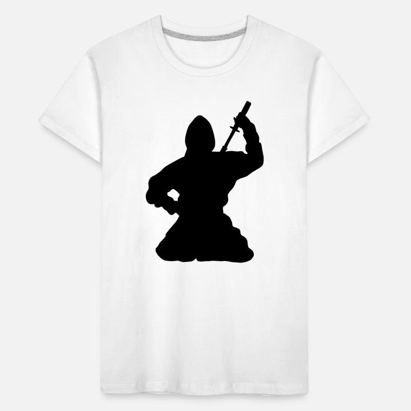 Ninja japanischer Spion oder Attentäter Kinder Premium Bio T-Shirt