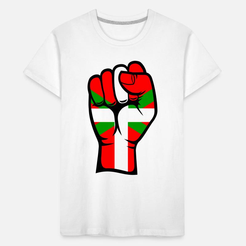 Poing drapeau basque T-shirt bio Premium Enfant