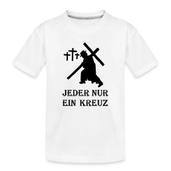 LE PETIT PARRAIN - Chacun seulement une croix - T-shirt bio Premium Enfant - blanc - Devant